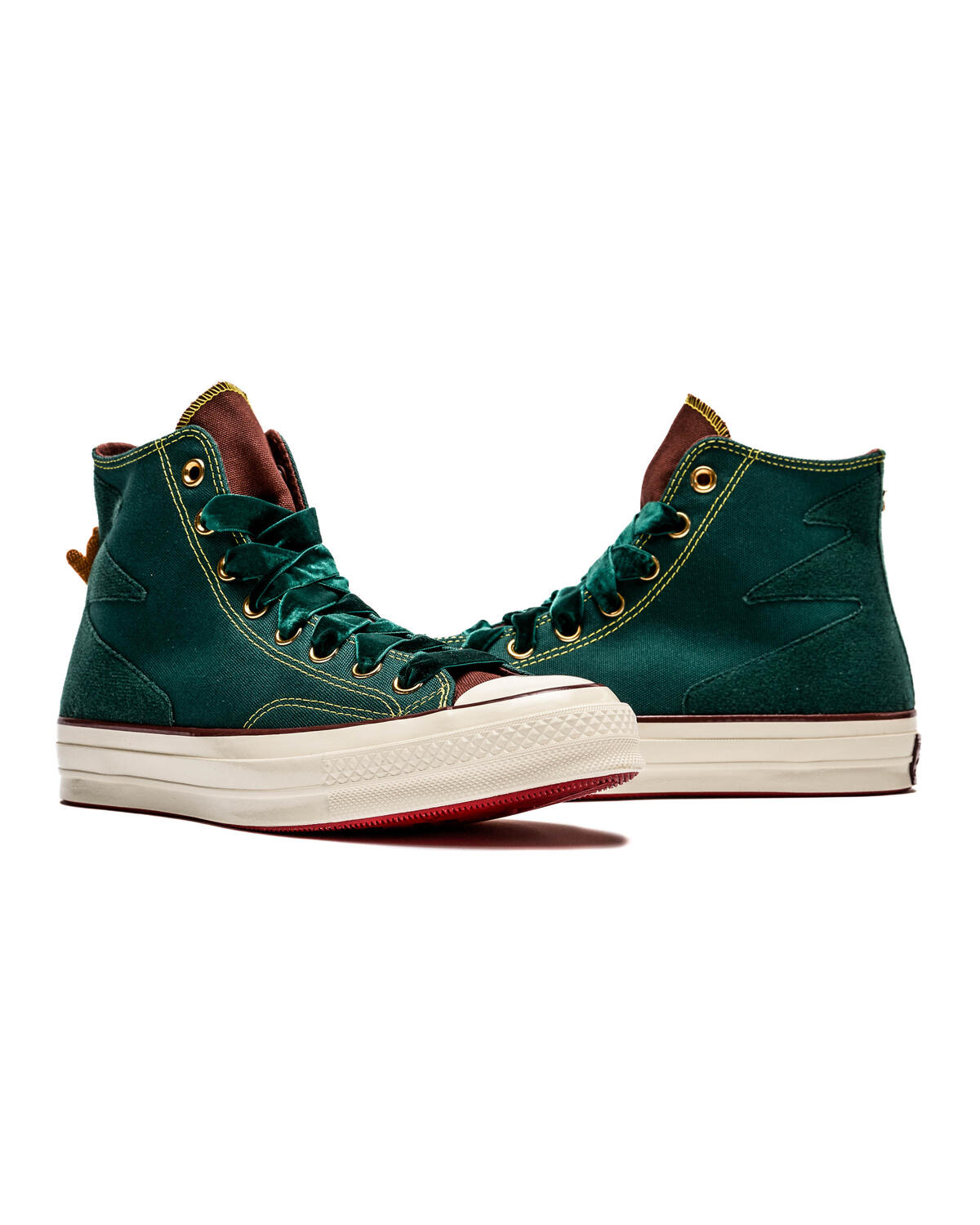 Green on sale rubber converse